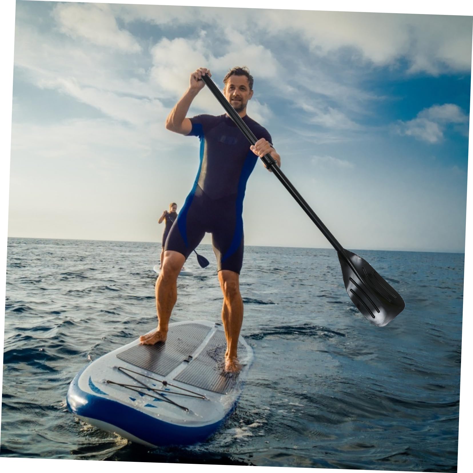 BESTonZON 2 Stück Abnehmbares Kajakpaddel PVC Paddel Robust Ergonomisch für Kajaks und Schlauchboote Wassersport