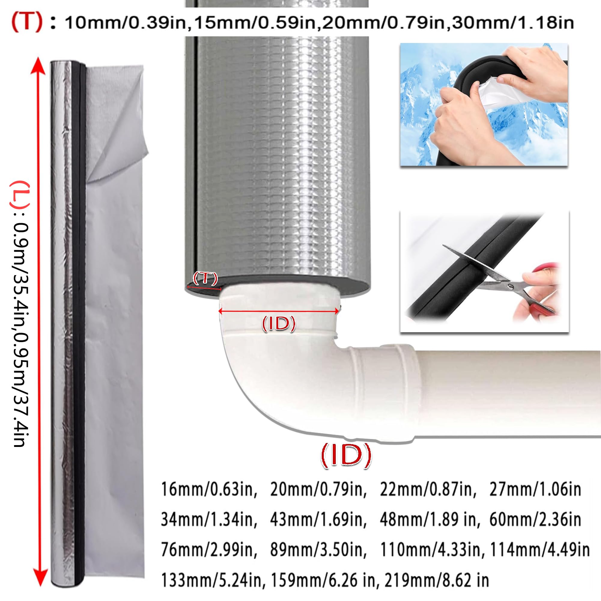 Coquilla Aislante De Papel De Aluminio Autoadhesivo Para Exteriores