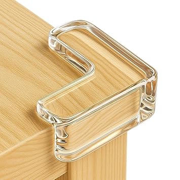 Transparent Silicone Corner Protectors for Baby Safety | Shockproof Edge Guards for Furniture, Tables & Beds (Pack of 8)