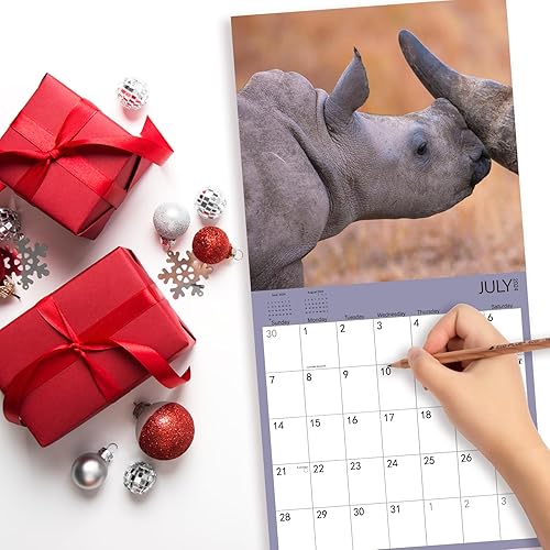 Miniatura 6 de Calendario de pared 2024, calendario 2024, calendario mensual de pared de animales bebés, 12 x 24 pulgadas abierto, calendario familiar de noviembre