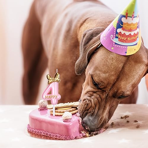 Vista 15 de Nuanchu Decoración de cumpleaños rosa con el número 5, para cumpleaños, pastel, hornear, celebración, reuniones, aniversario, fiesta, suministros