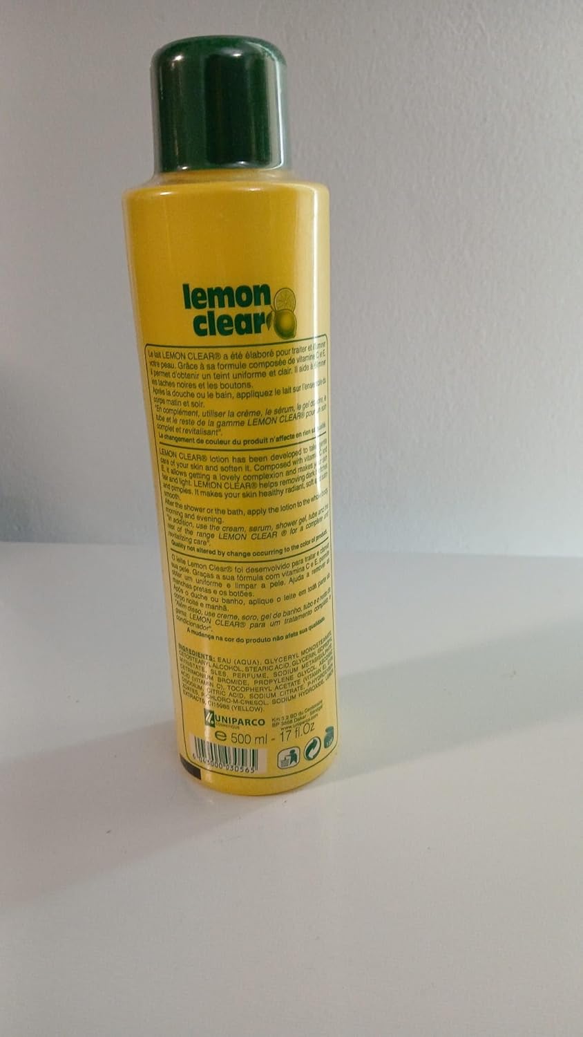 Lemon Clear Lotion 500ml Moisturizing Cream for Smooth Skin