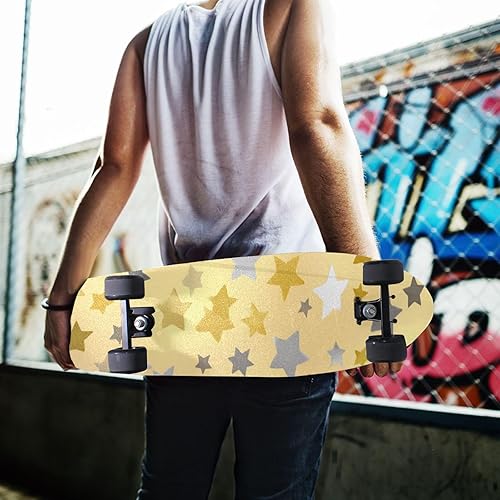 Vista 156 de Abstracto Negro Gris Geométrico Skateboard Grip Tape 33x9inch Papel de lija Longboard Scooter Griptape Diseño antideslizante y anti-desgarro