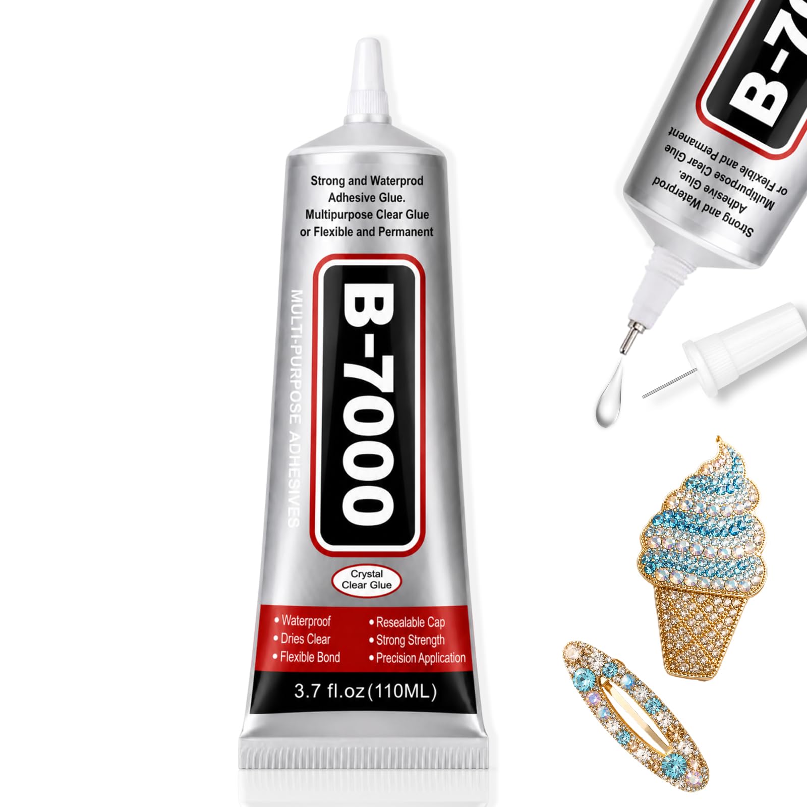 B 7000 Bedazzling Glue, 110ml Rhinestone glue for Bedazzling Kit
