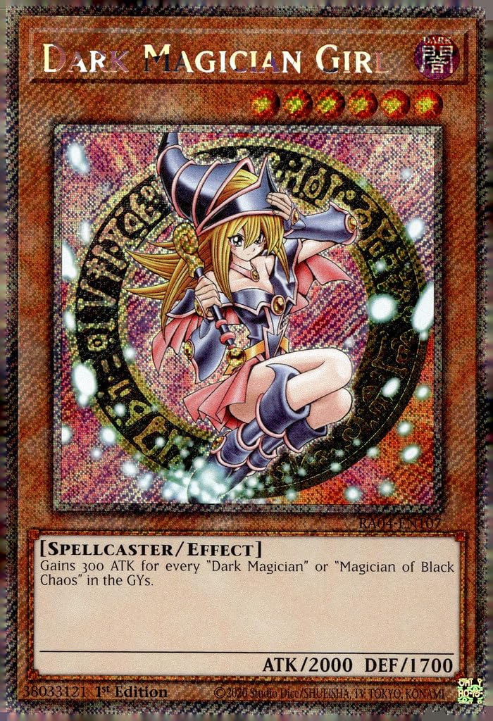 Amazon.com: Dark Magician Girl (3rd Art) (Platinum Secret Rare