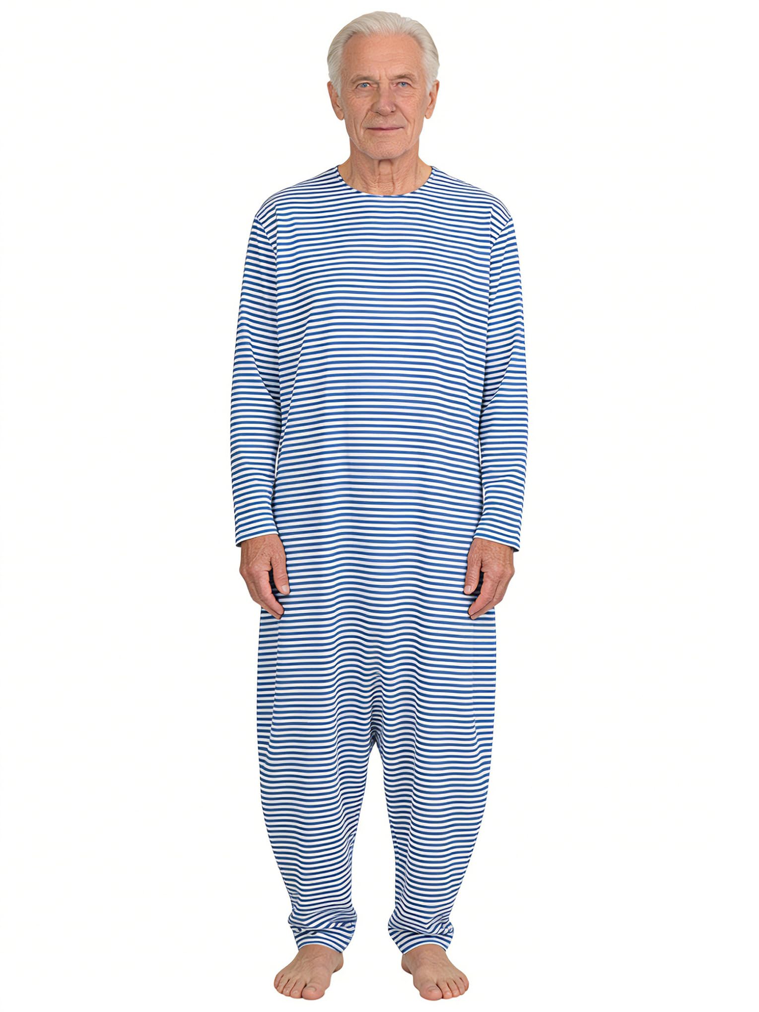 Hombre Unisex Pacientes con Incontinencia Y Pacientes con Demencia Blusa Manga Larga Personas Mayores