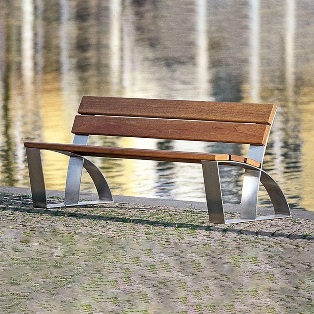 Park Benches Creative Outdoor Bench Park Chair Square Outdoor Bench Galvanized Sheet Seat Community Square Landscape Leisure Bench Outdoor Benches
