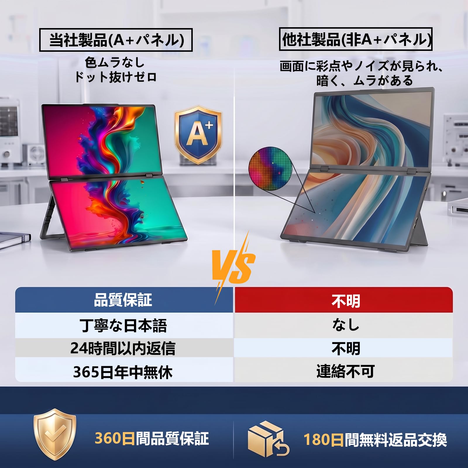 Amazon.co.jp: MyDual デュアルモバイルモニター 14インチ×2画面