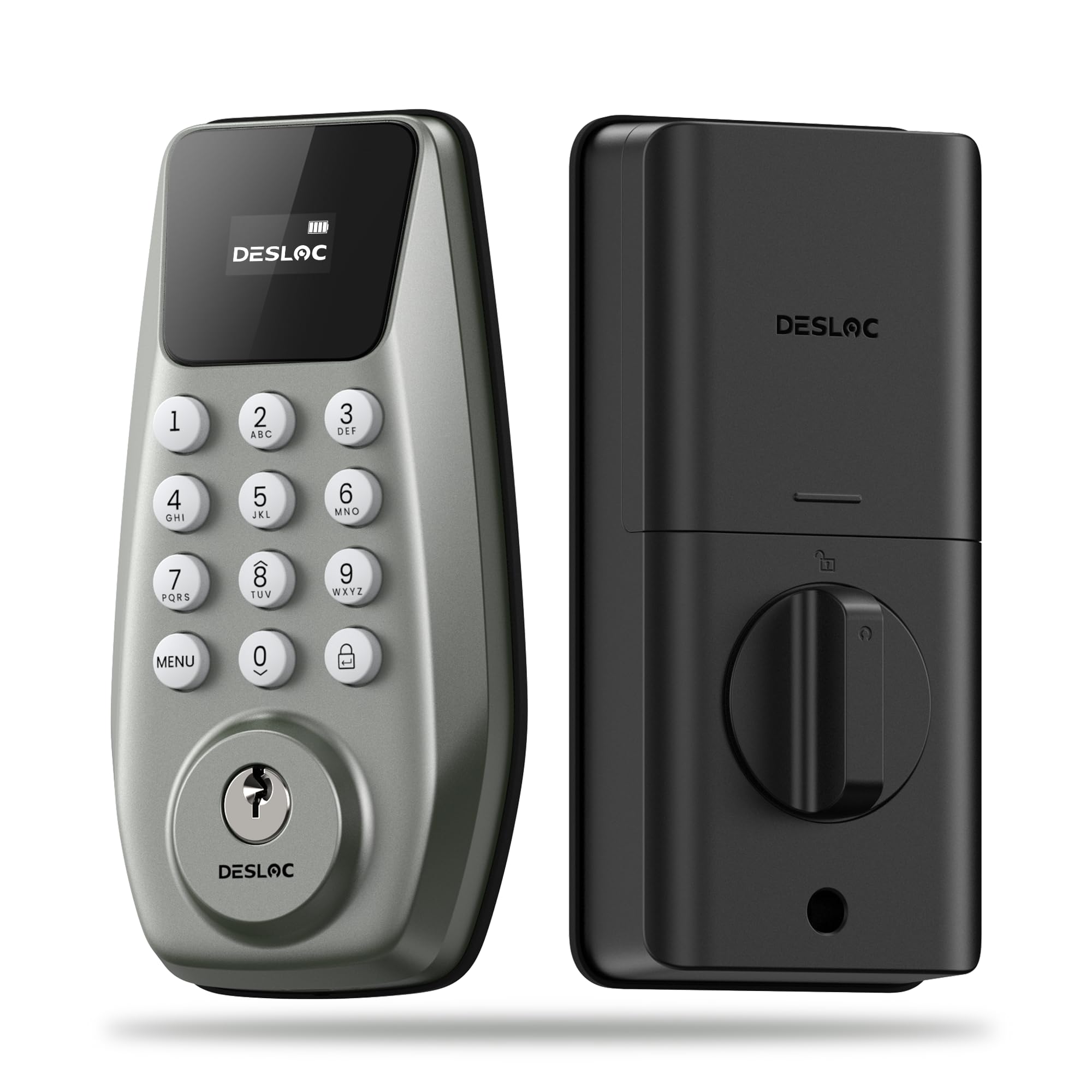 Serrure de porte d'entrée sans clé DESLOC C100 Smart Lock en nickel