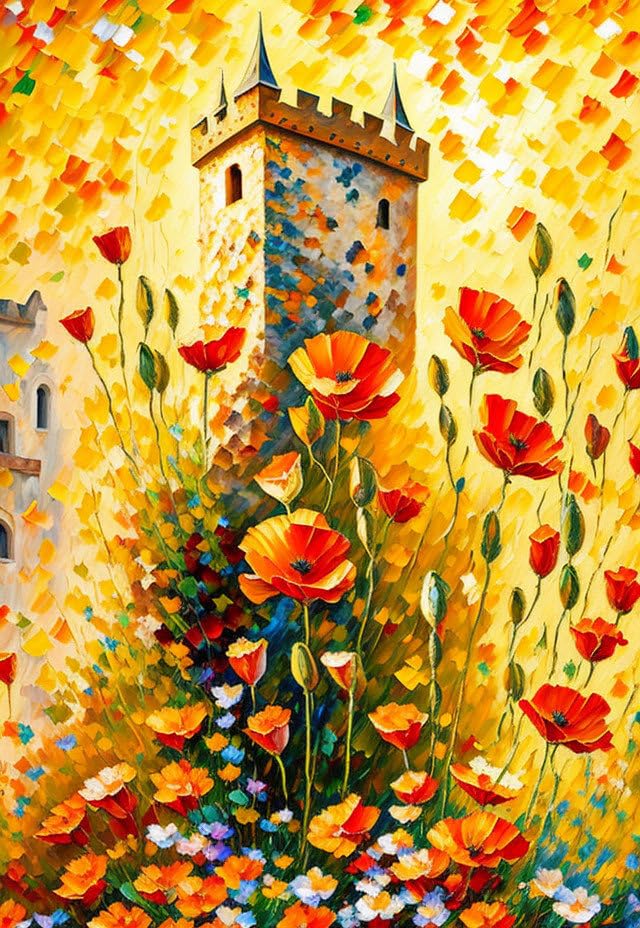 Affiches sur toile de fleur ensoleillée SERENDIPITP 58 x 90 cm pour salon