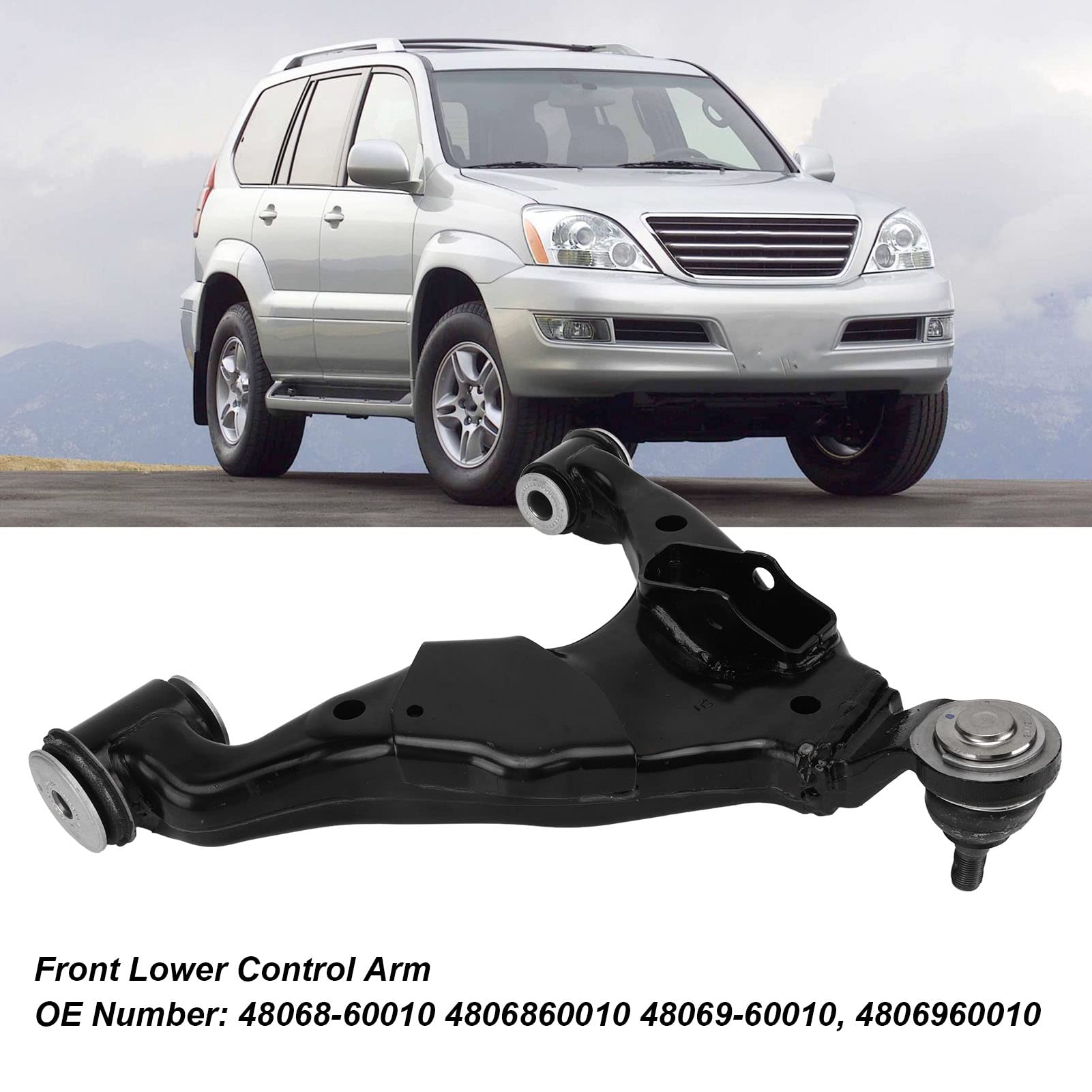 Wahacz przedni dolny przegubu kulowego XTevu 4806960010 Wahacz zawieszenia Przedni dolny wahacz z zestawem tulei przegubu kulowego do FJ Cruiser 4Runner
