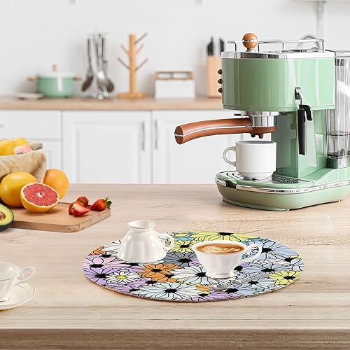Miniatura 6 de 3 Pcs Hot Pad Trivet Colorful Cartoon Daisy for Hot Pots and Pans 15in Cotton Thread Weave Pan Pad for Teapot Camper Must Haves
