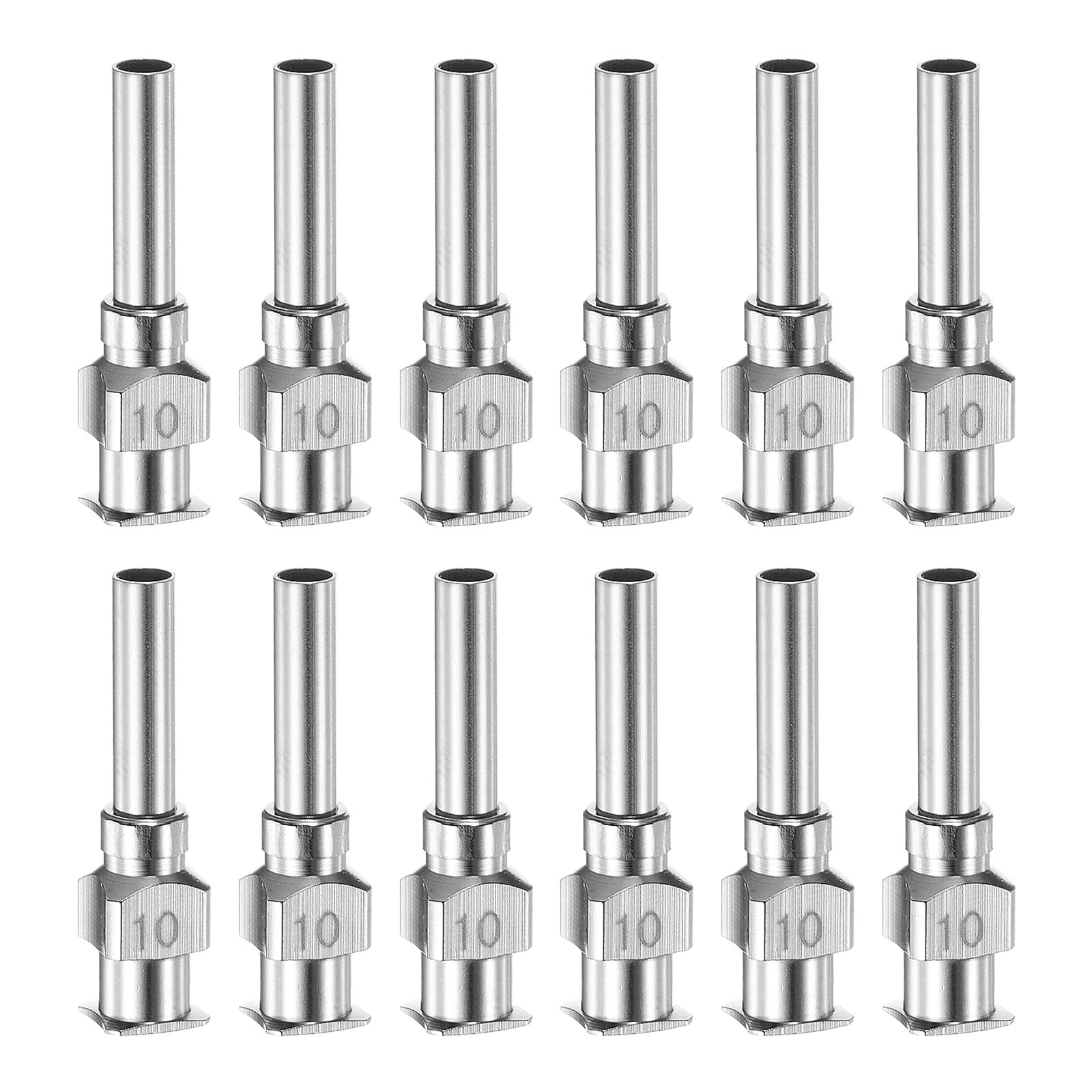 HARFINGTON 12pcs 18Gauge Stainless Steel Dispensing Needles, 1/2" All Metal Glue Needle Tube Blunt Tips Luer Lock for Thick Liquids, Ink, Glue, Lab Use — Amazon image 21