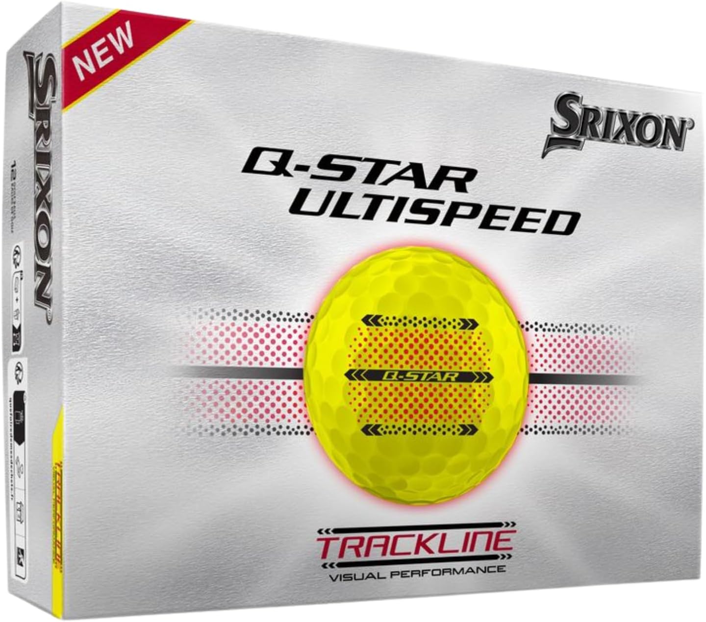 Srixon Q-Star Ultispeed Track Alignment Aid Golf Balls