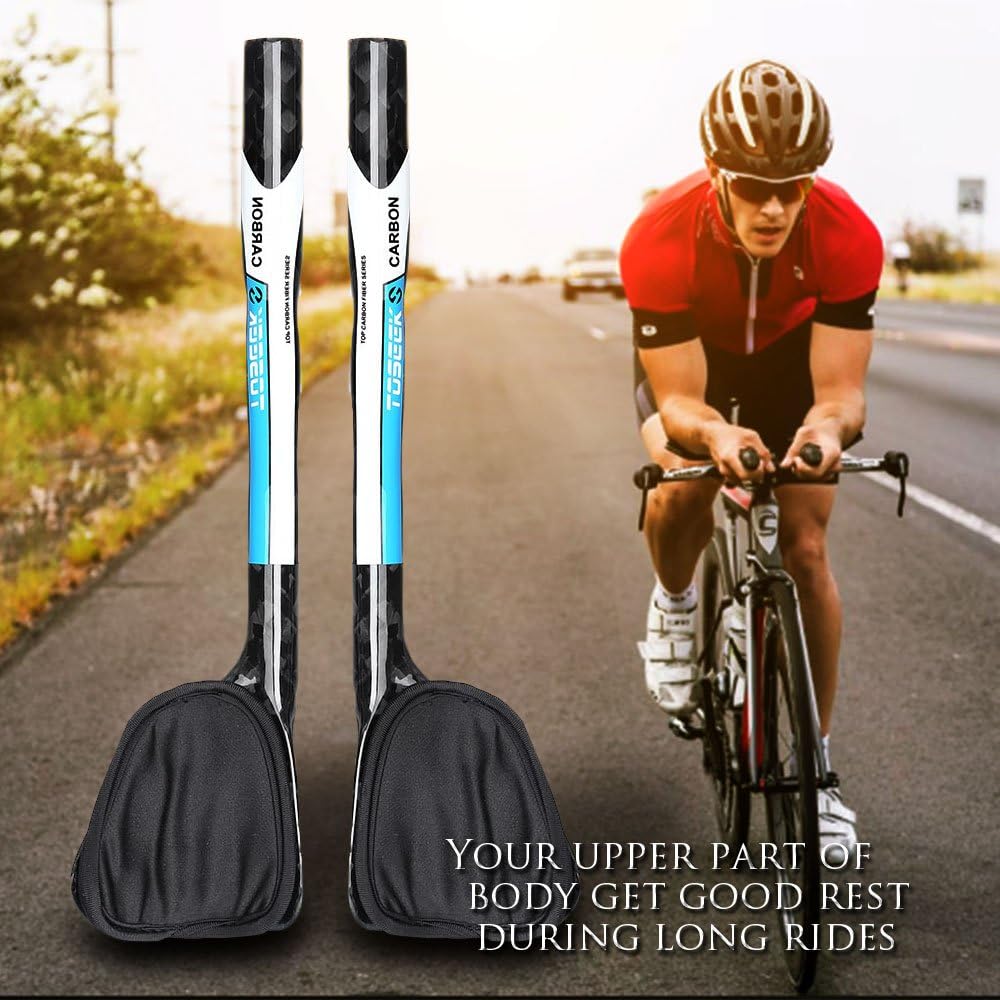 OGORI TT Handlebar High Carbon Aero Bars Rest Tri Bars Cycling Aerobars for Road Bike