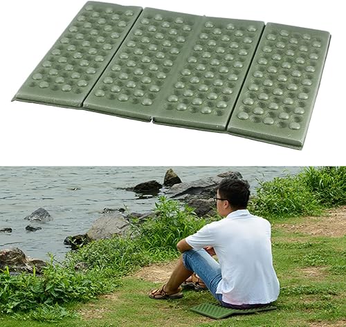 Miniatura 3 de BESPORTBLE Almohadilla de asiento plegable, 4 paquetes de almohadillas de espuma para sentarse, mini asiento portátil para camping, picnic,