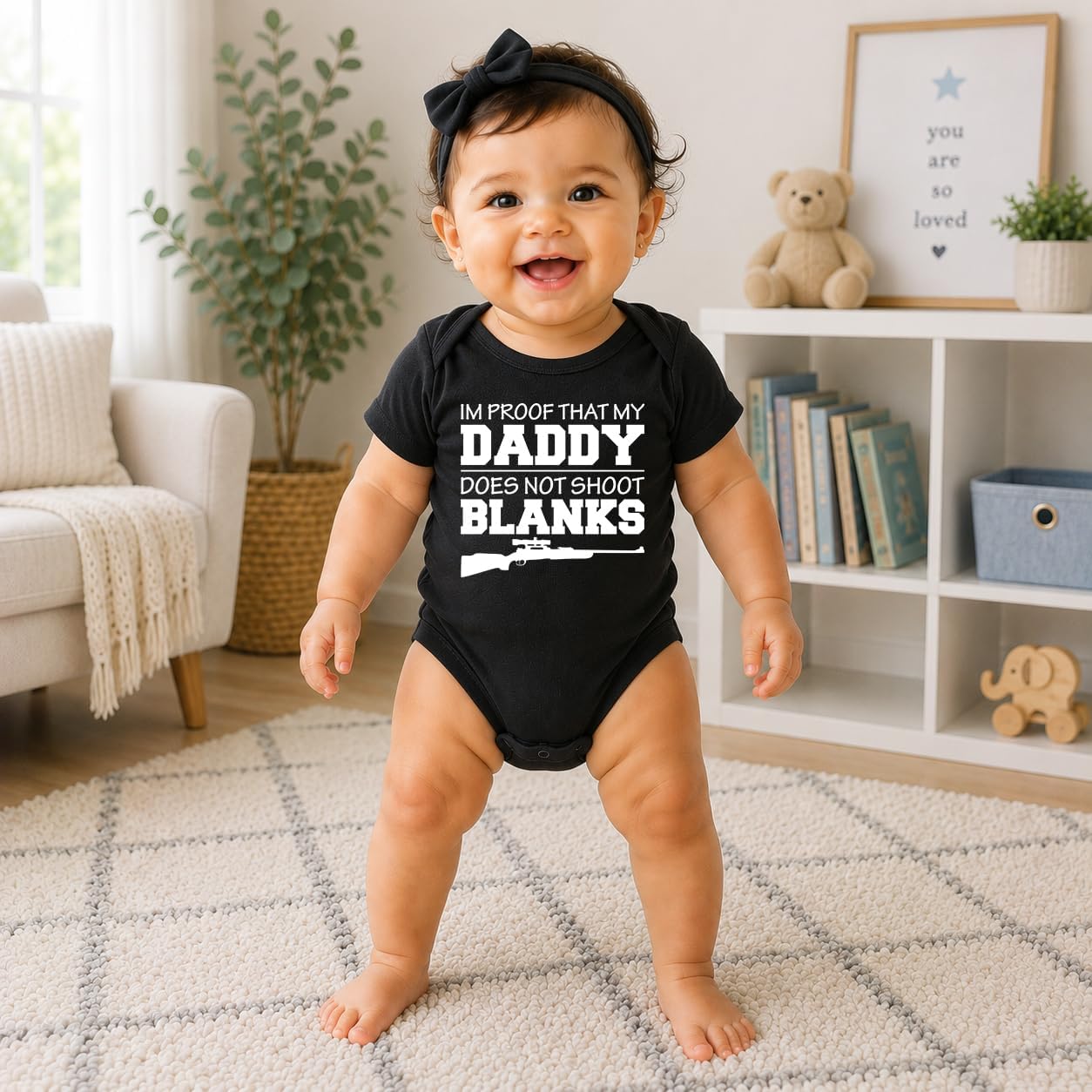 CBTwear I'm Proof That My Daddy Does Not Miss Baby Bodysuit