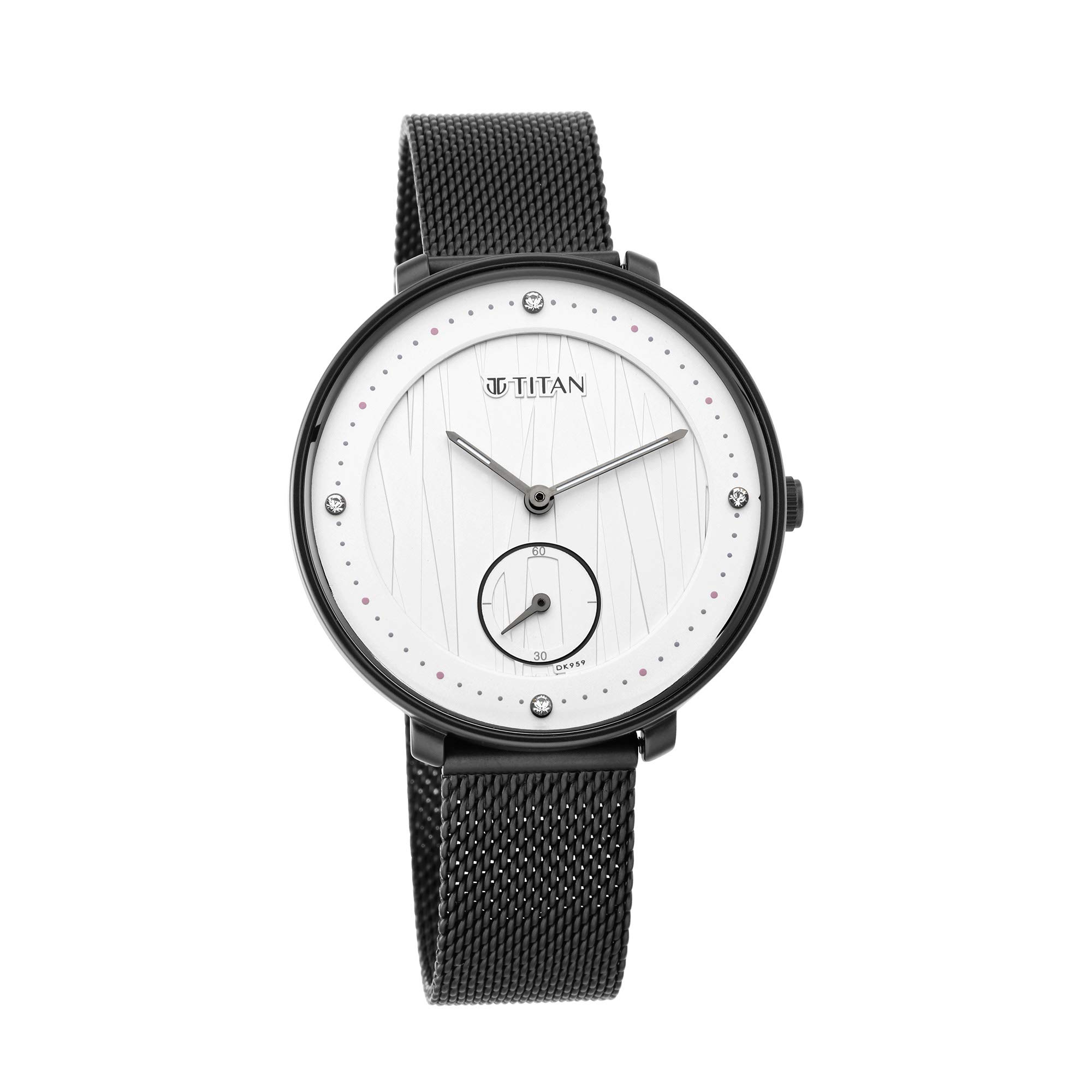 Titan Women Metal Analog White Dial Watch-2651Nm01/Np2651Nm01, Band Color-Black (B08W55ZC23) Amazon Price History, Amazon Price Tracker