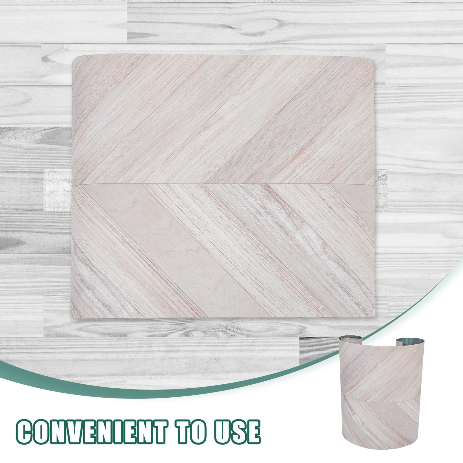 OSALADI 1 rolka samoprzylepnej wykładziny winylowej do samodzielnego montażu: wodoodporna, samoprzylepna wykładzina winylowa – 0,6 m x 3 m x 1,5 mm, drewnopodobna, samoprzylepna wykładzina podłogowa