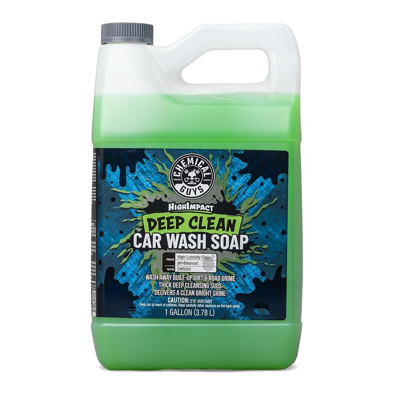 Chemical Guys Sabão Líquido para Lavagem Automotiva High Impact, Espuma de Alta Lubrificação, Aroma de Chiclete, 3,8 L
