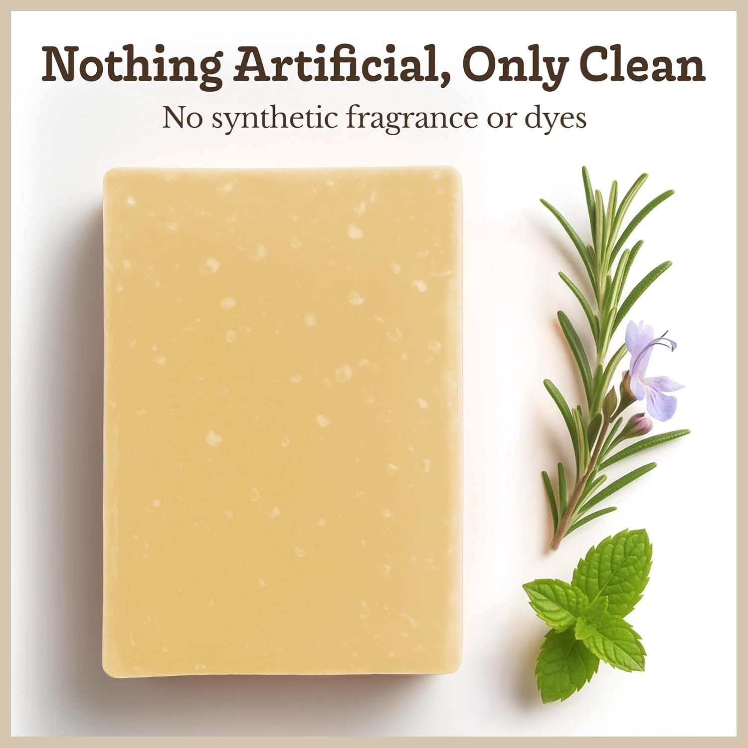 Southern Natural Goat Milk Soap Bar (3 Pack - Tea Tree Peppermint) For Dry, Sensitive Skin. Natural Handmade Soap For Men, Women and Kids. Great For Face & Body.