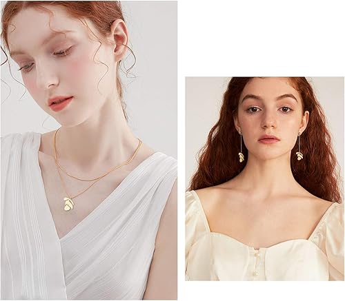 Miniatura 6 de BENECREAT 30 dijes de hoja de latón chapados en oro de 18 quilates para bricolaje, collares, pulseras, aretes, joyería, manualidades, 0.83 x 0.71