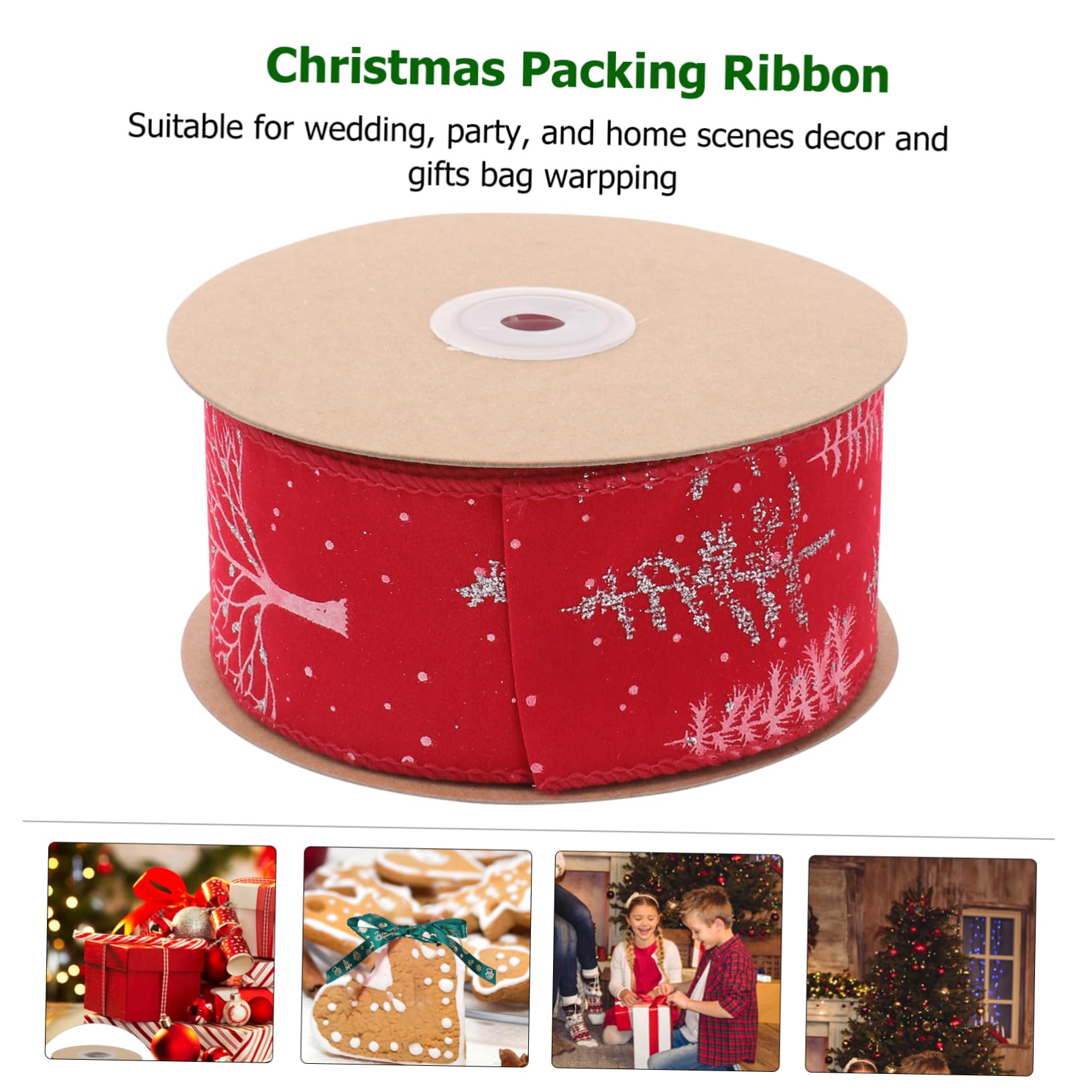 TEHAUX 3rollen Weihnachtsdeko Satinband Farbenfrohes Weihnachtsribbon Für Geschenkverpackungen Bastelprojekte Und Festliche Dekorationen Mit Kinderfreundlichen Motiven