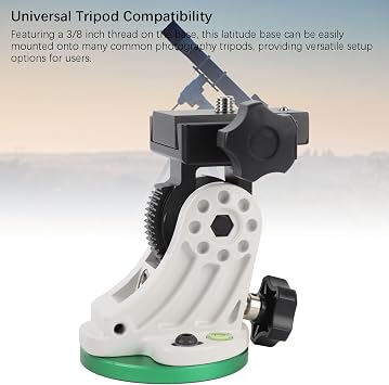 Aluminum Alloy Latitude Adjustment Seat for SKY WATCHER/Star Field, 90° Adjustable Equatorial Wedge with 3/8 Tripod Thread - Universal Telescope & Camera Mount