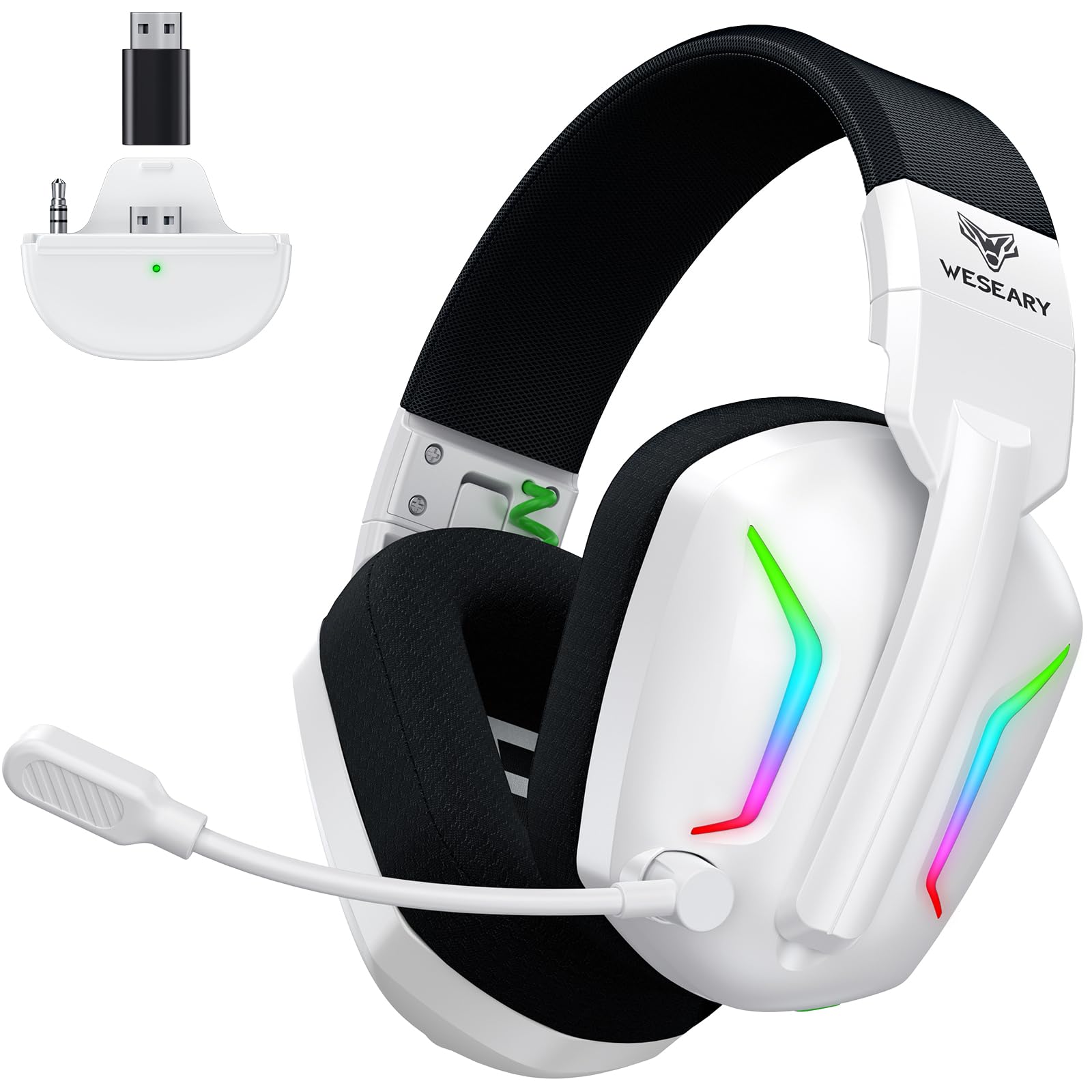WESEARY Wireless Gaming Headset für Xbox Series X/S, Xbox One, PC, PS5/4