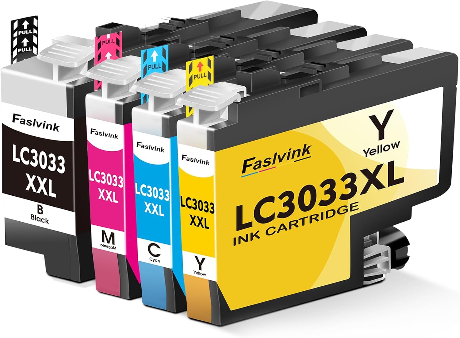 Faslvink LC3033 Ink Cartridges, Replacement for Brother