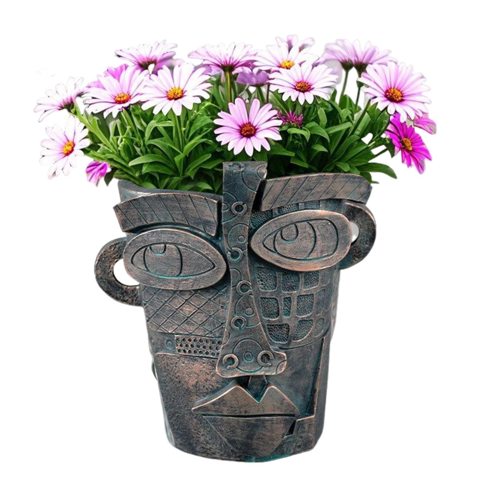 Style créatif unique pour ce pot de fleurs abstrait de forme humaine