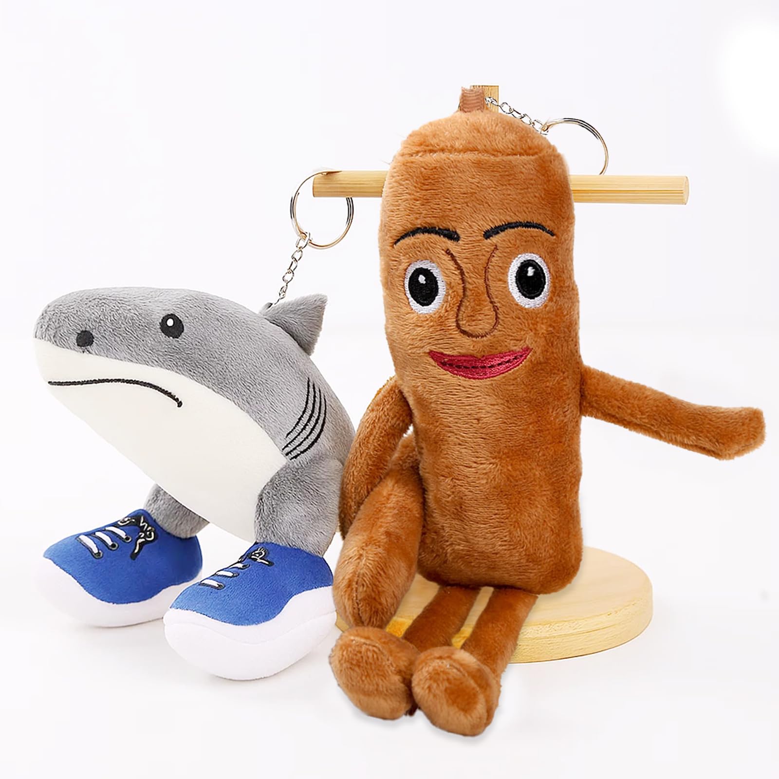 GZGRYTRC 2PCS Italian Brainrot Toys, 15cm Shark and 20cm Stick Figure Anime Figures