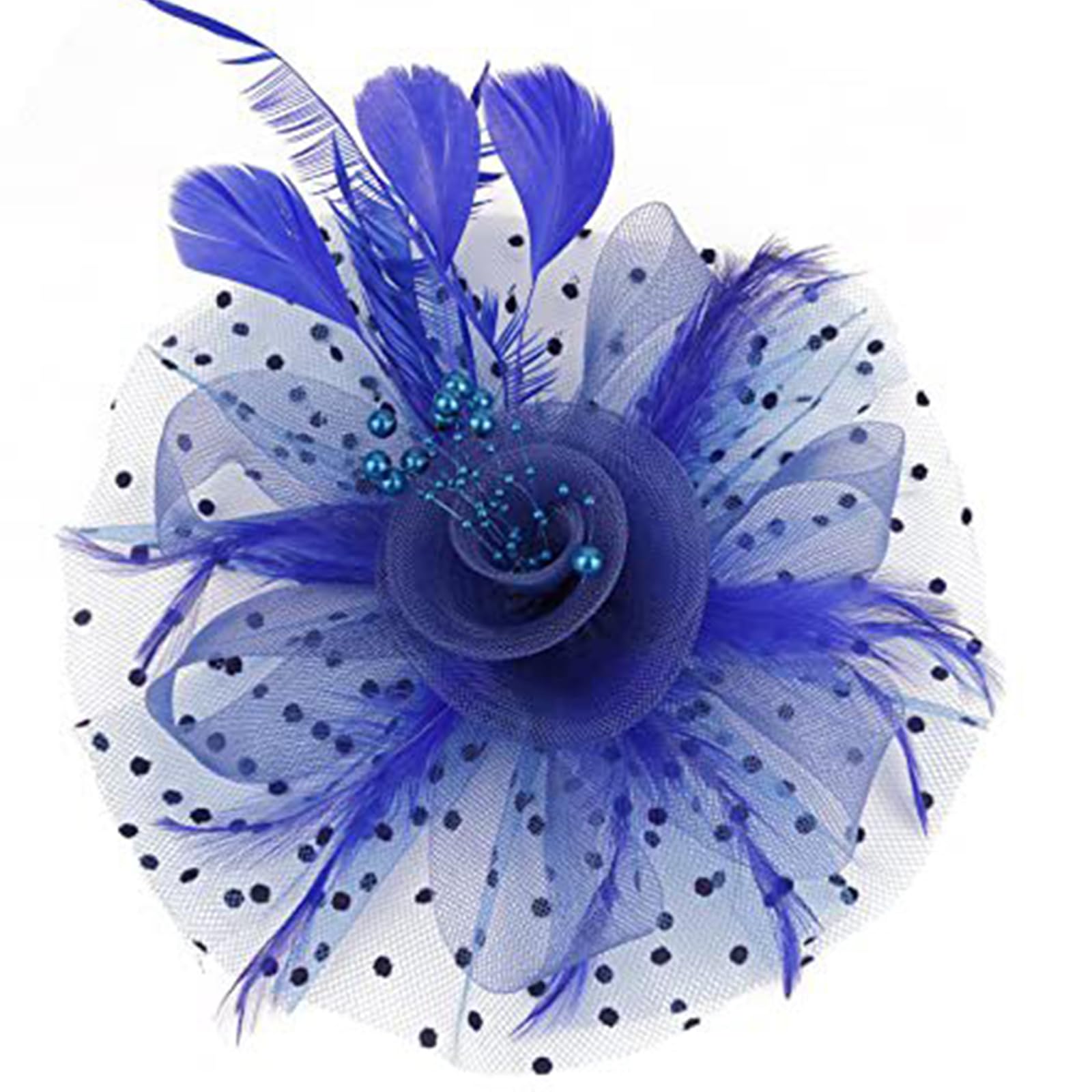 Fentency Feathered Headpiece Women Mesh Hat Hair Band Headband Wedding Accessories Feathered Headband Hat Party Hairpiece