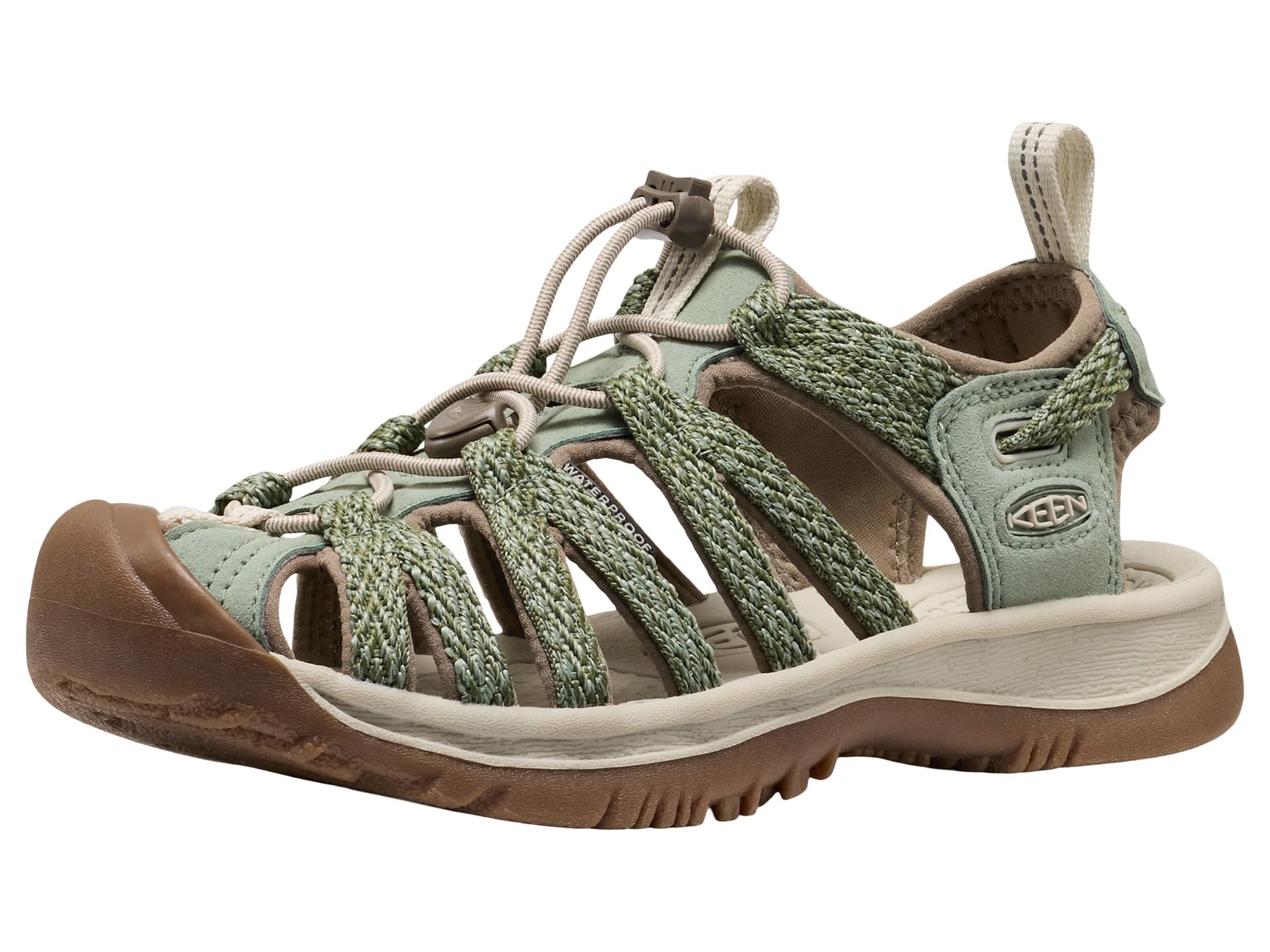 KEEN Damskie sandały Whisper, Lily Pad, 34 EU, Lily Pad, 38.5 EU