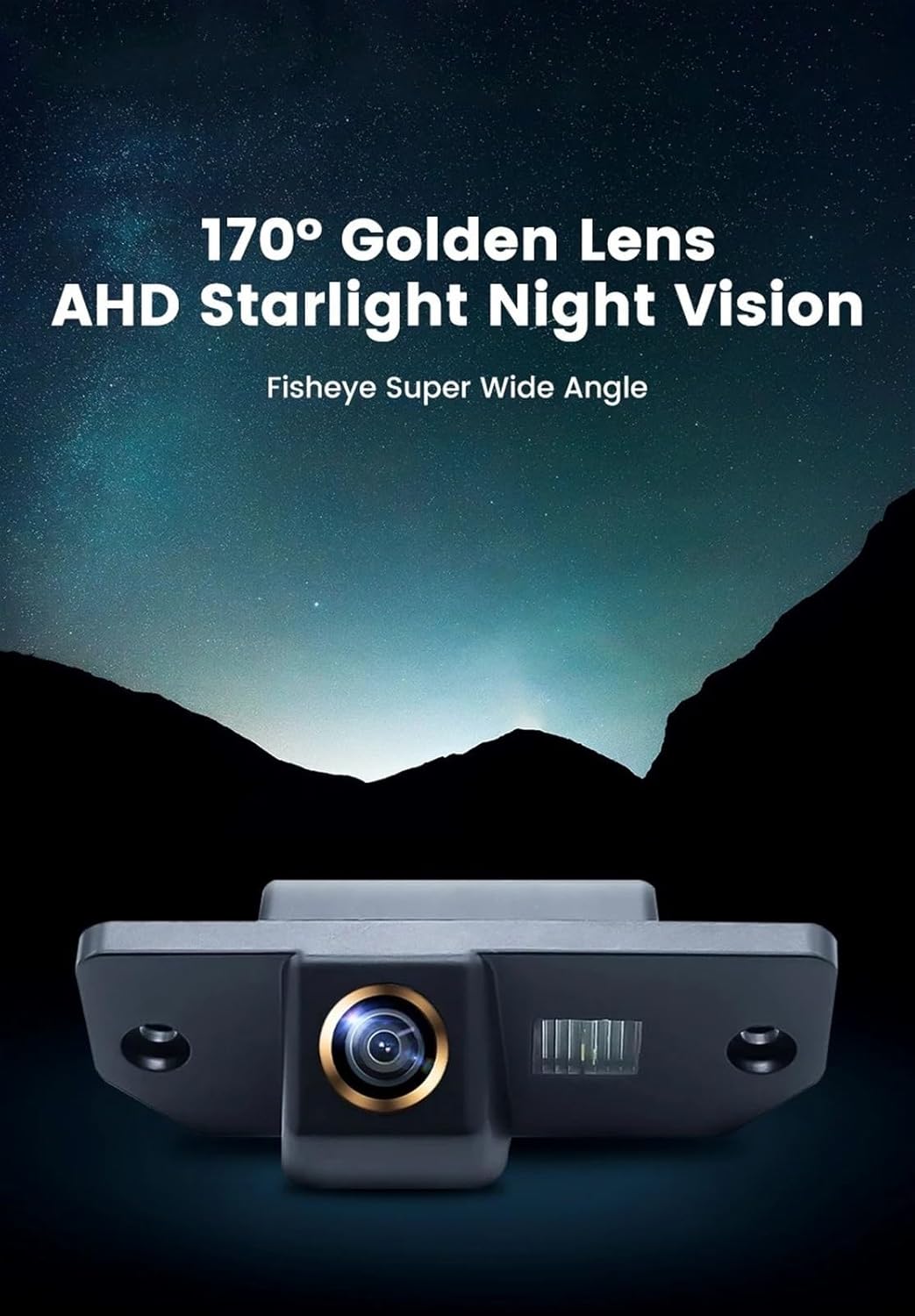 リアビューカメ フォードフォーカス 2 セダン 2005-2011 C-マックス モンデオナイトビジョン 4 ピン 170 &deg; HD