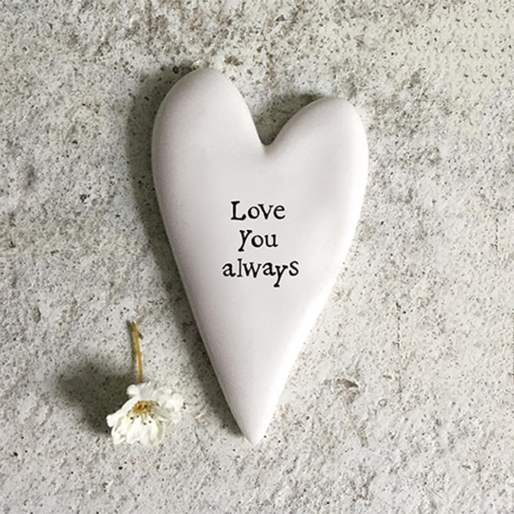That's Crackers! Love You Always | Little Ceramic Heart Token | Mini Gift | Cracker Filler