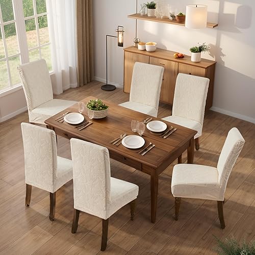Vista 92 de Genina Fundas impermeables para sillas Parsons de comedor, fundas elásticas para sillas Parsons para comedor, cocina, funda protectora para silla