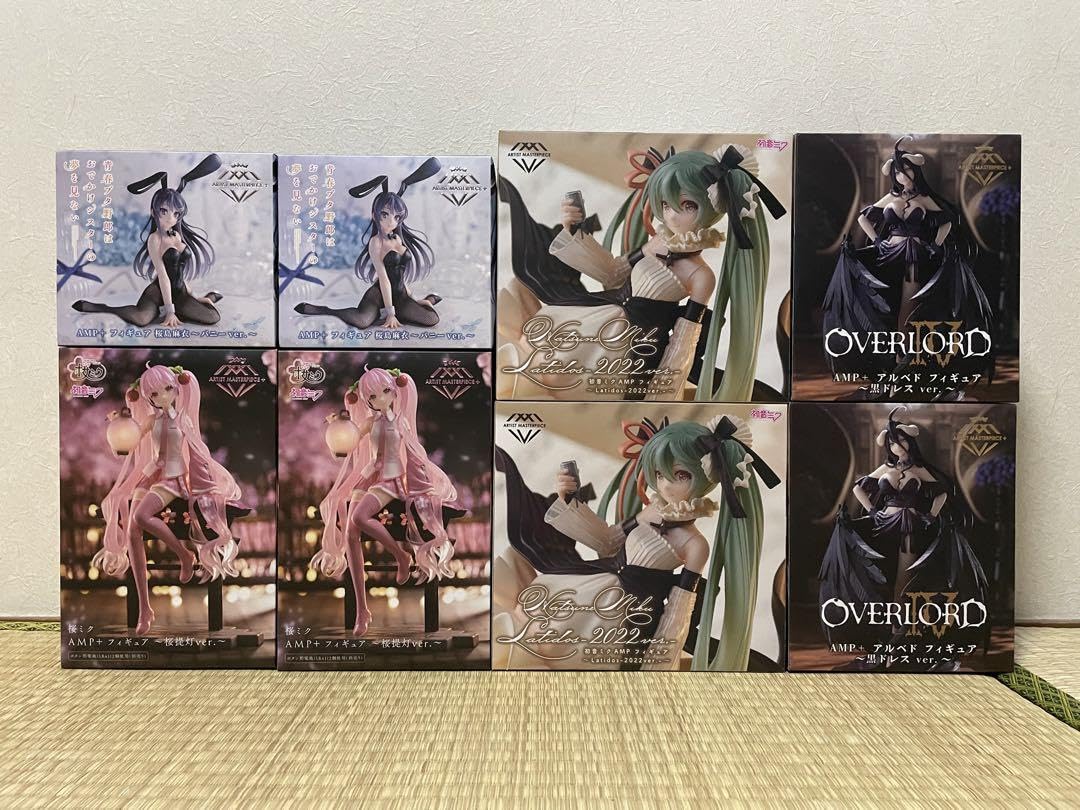 AMP 初音ミク 桜ミク 桜島麻衣 アルベド フィギュア 20個