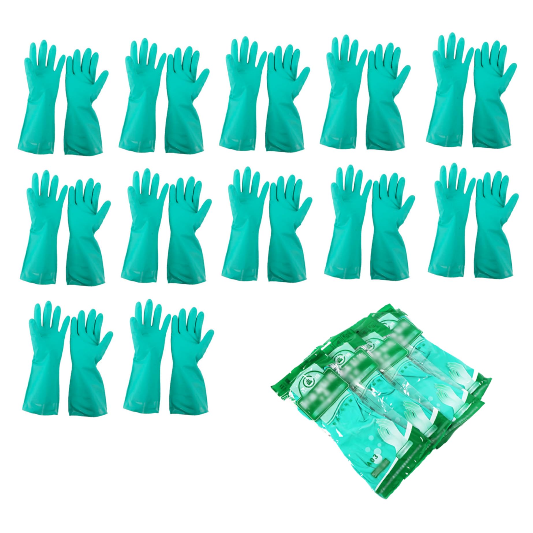 Guantes de Limpieza de Guantes de 12 Piezas Nitrilo Guantes de Limpieza de Goma Guantes de Limpieza de Limpieza Fuertes Guantes de Cocina Lavables Guantes de Limpieza Reutilizables.