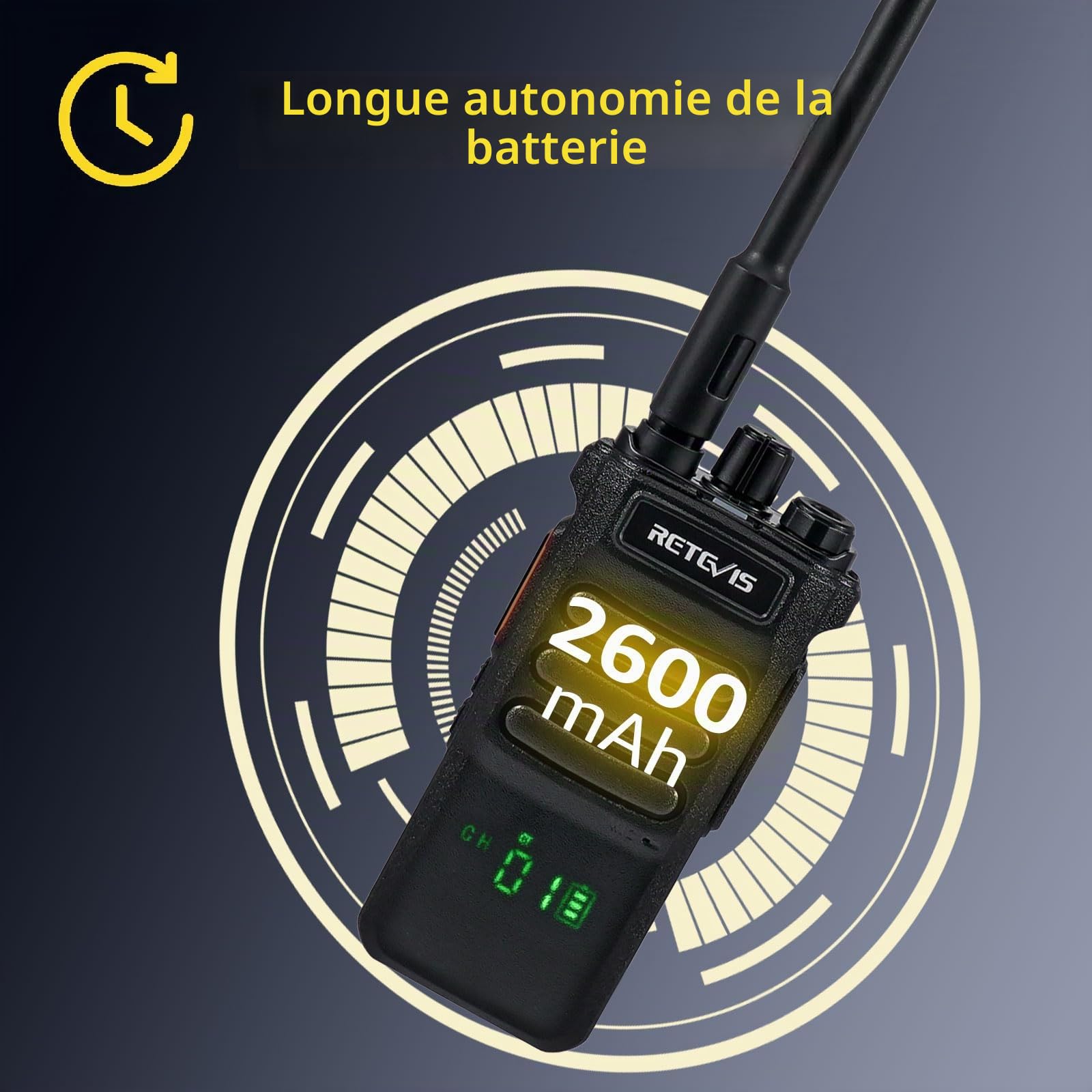 Retevis RT86 Talkie Walkie, Radio Bidirectionnelle Longue Portée