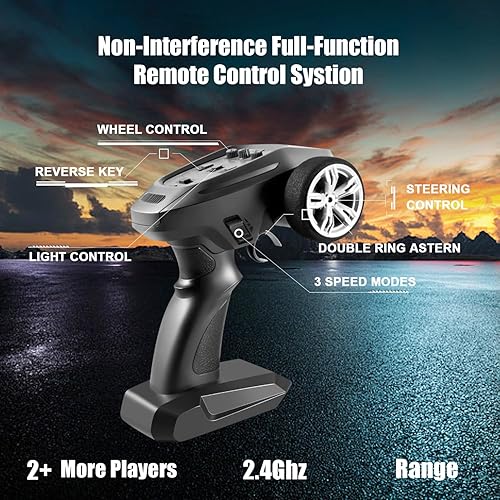 Miniatura 6 de Coche RC H3, camión monstruo de alta velocidad, auto de pasatiempo de carreras para adultos, 50+kmh, auto de control remoto todoterreno 4WD todo