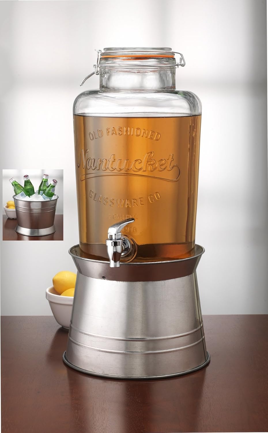 Circleware Hermetic Sun Tea Mason Jar Beverage Dispenser