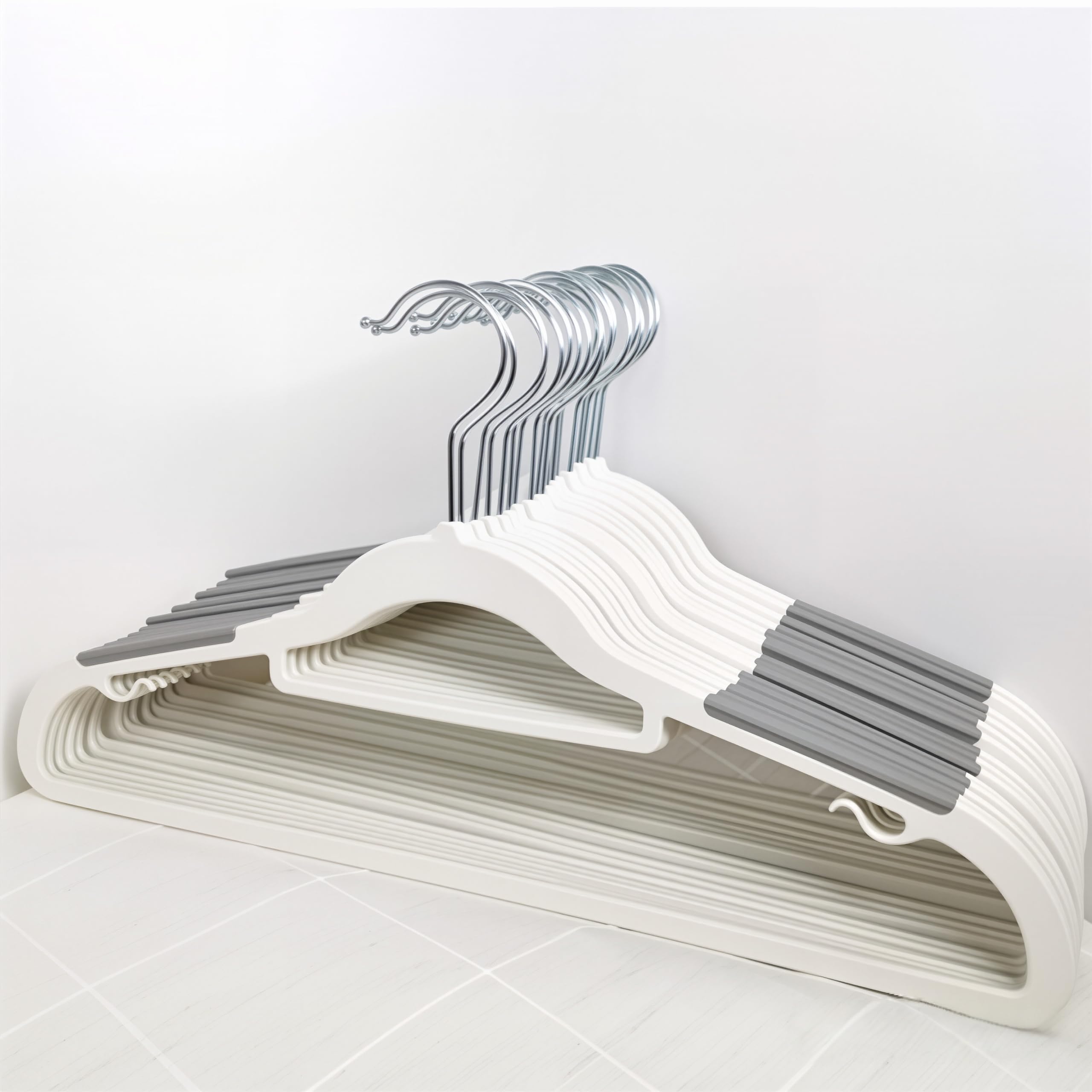 12 PCS Non Slip Plastic Hangers, Multipurpose Clothes Hangers & Cloth Hanger for Wardrobe Closet Organizer, Garment Storage Hanger for Shirts & Dresses (eavy Duty Wardrobe Hangers 12 PCS)-image-41