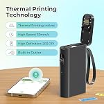 Nelko Label Machine with Tape, Bluetooth P21 Label Printer with 3 Strips and Case, Wireless Mini Labellers with Multiple Models Custom Character Icons for School Office