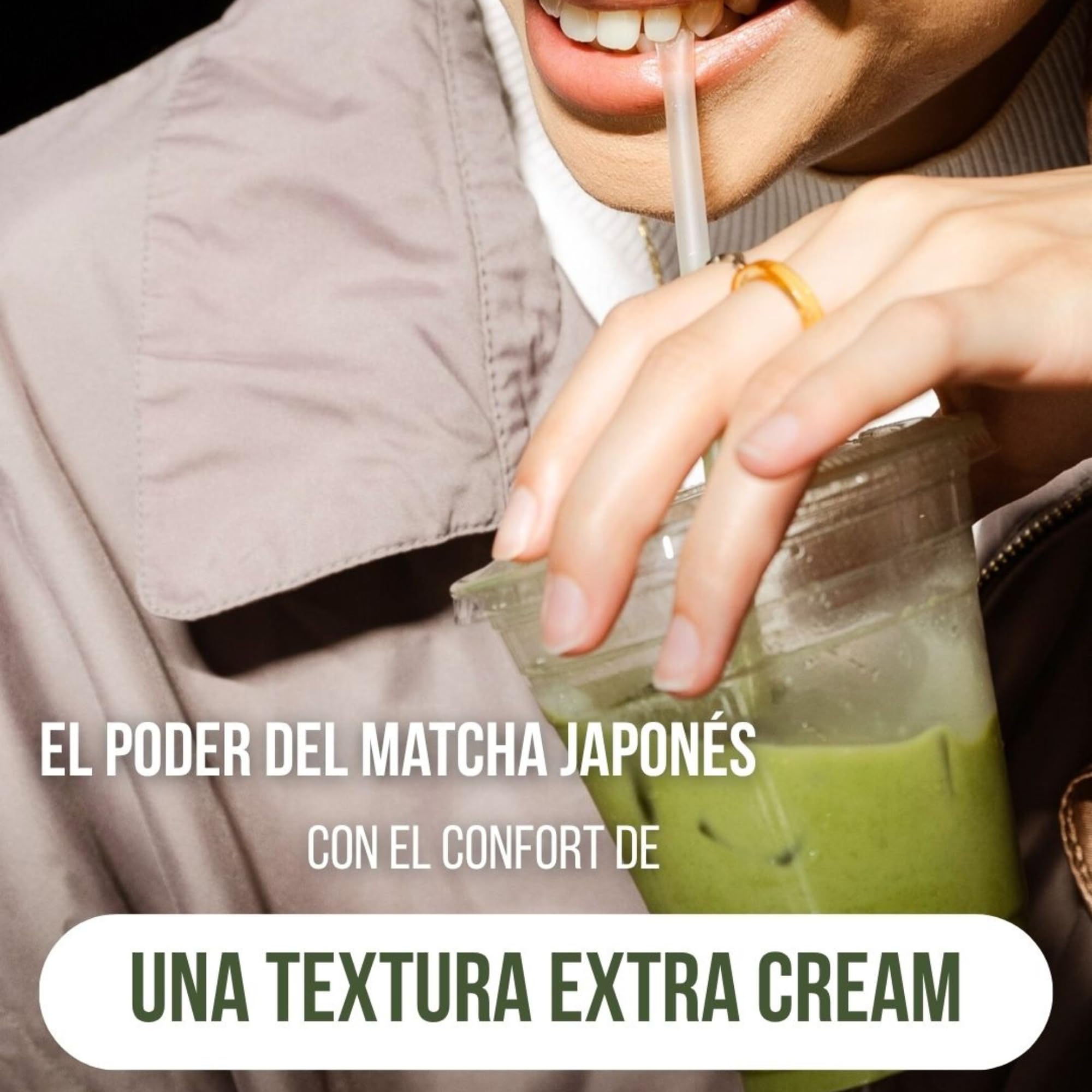 Matcha Latte Ecológico Extra Cream 500g, Té Matcha Japonés Premium en Polvo, Sin Gluten, Sin Azúcares Añadidos, Vegano