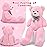 MaoGoLan Giant Teddy Bear 4 Feet,Adorable and Cuddly Big Teddy Bear Stuffed Animal 47, Pink Teddy Bear Plush Gift Decoration for Baby Shower,Party,Birthday,Valentines Day