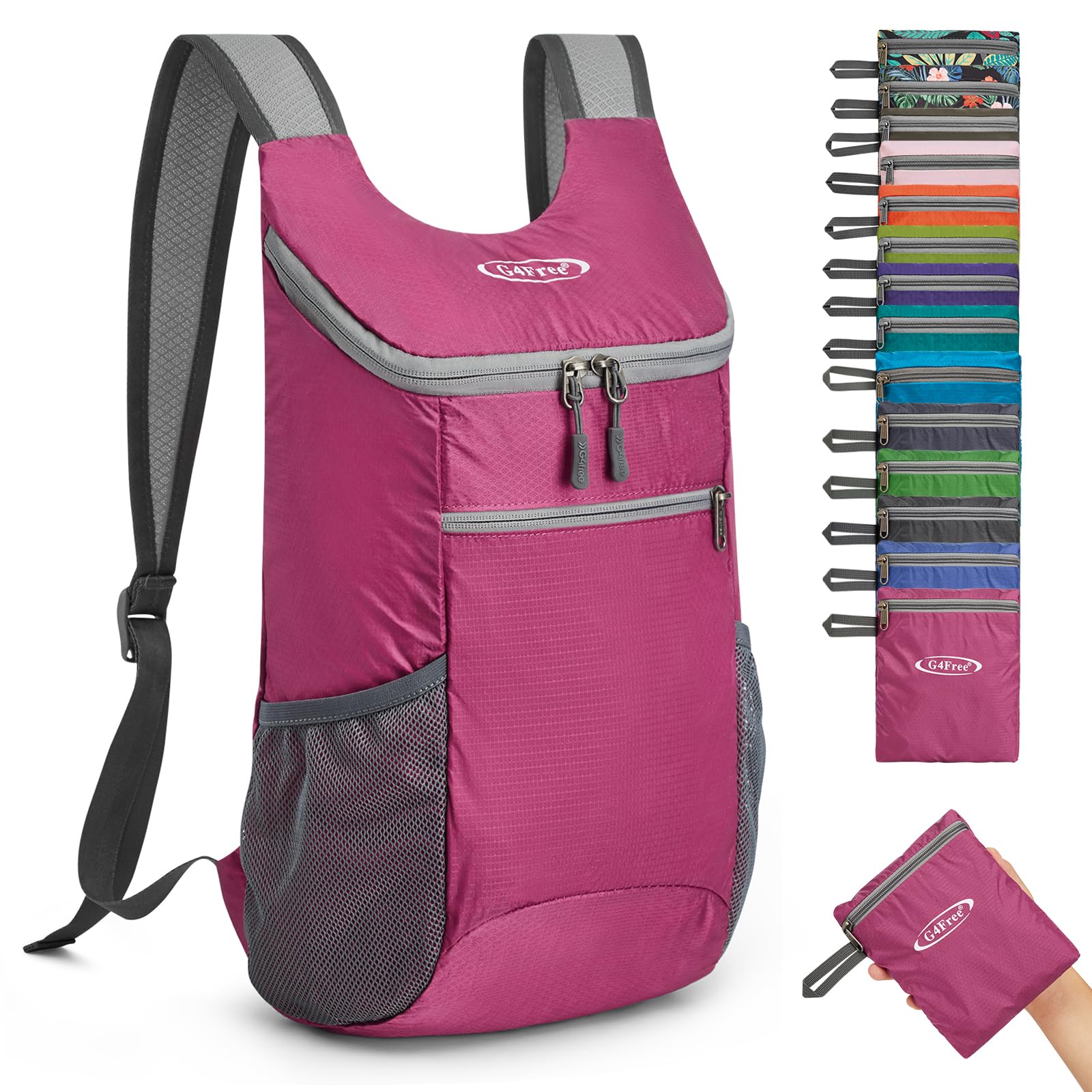 Lightweight Packable Hiking Backpack for Men Women Small Hiking Daypacks Foldable Shoulder Pack Casual Outdoor Bag 11L