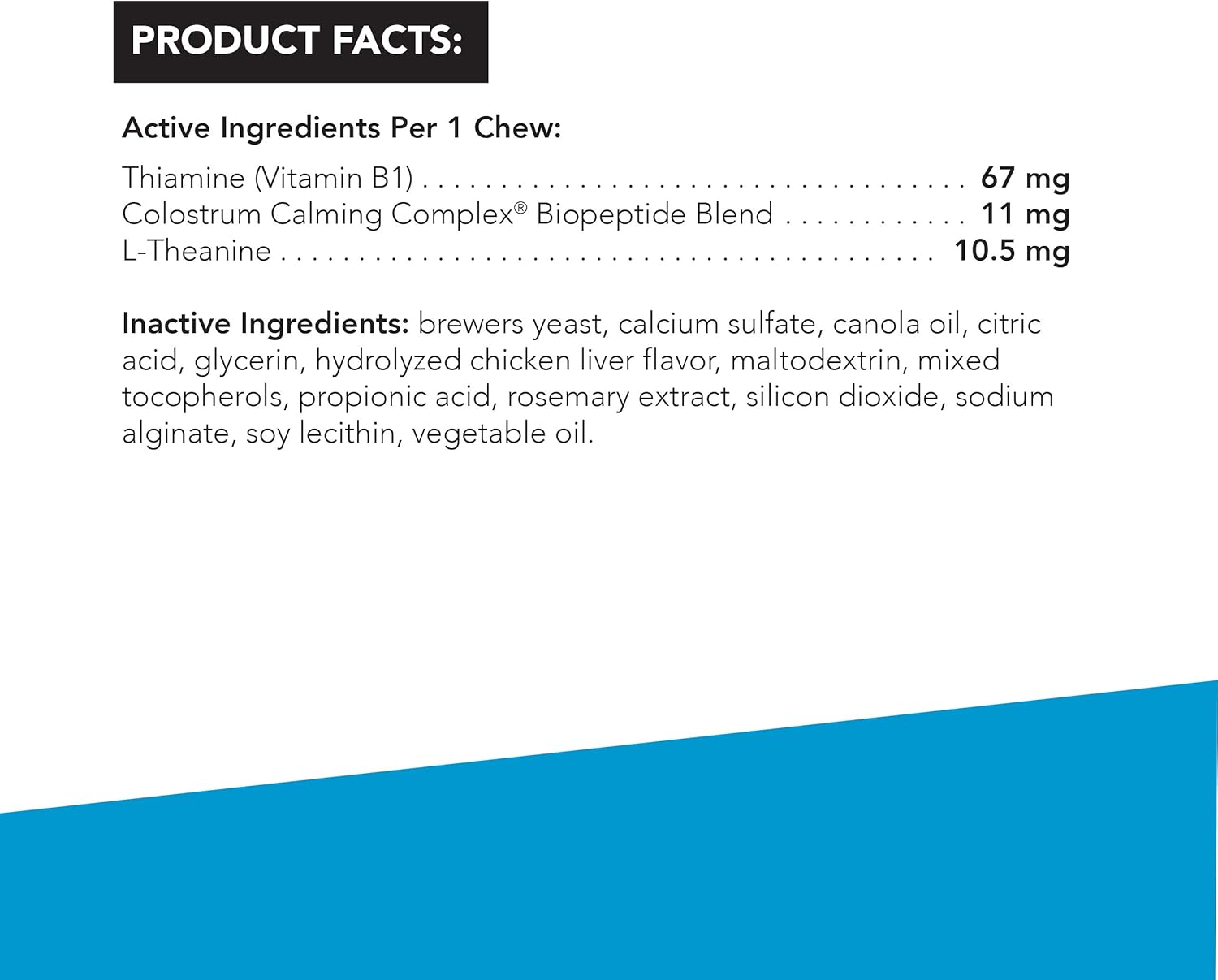 VETRISCIENCE Composure Calming Treats for Small Dogs Dealing with Anxiety, Separation Stress, Noise, Thunder and Barking - Yummy Flavored Chews Pets Love, 30 Chews : Pet Relaxants : Pet Supplies