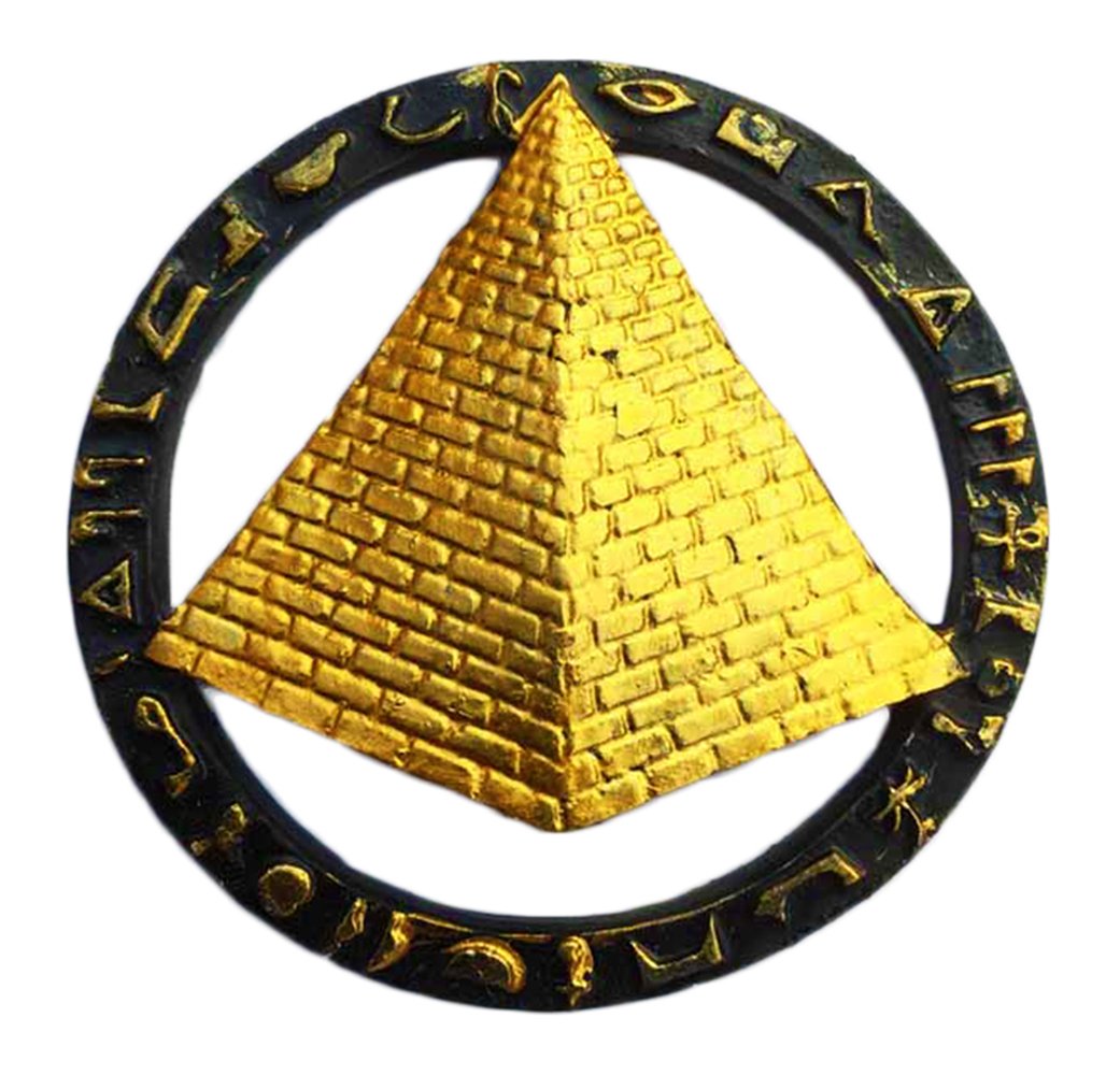 Magnete Frigorifero 3D Piramide Egiziana – Metallico, Fatto A Mano, Souvenir Da Viaggio, 7x7 Cm