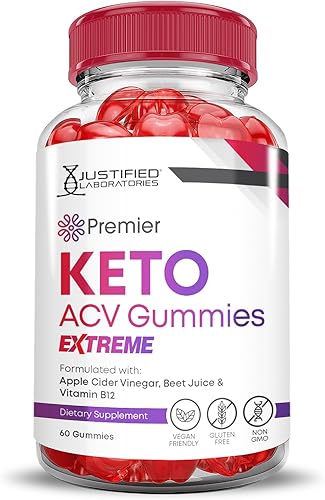 Miniatura 3 de Paquete de 2 gomitas Premier Keto ACV Extreme de 2000 mg Premier Keto Gummies Vinagre de sidra de manzana formulado con jugo de granada remolacha en
